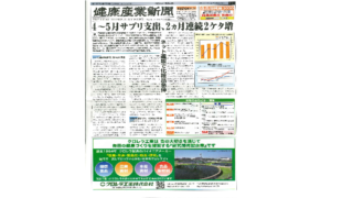 健康産業新聞 7月15日号 EBS(Evidence Based Supplement)特集にて掲載いただきました。